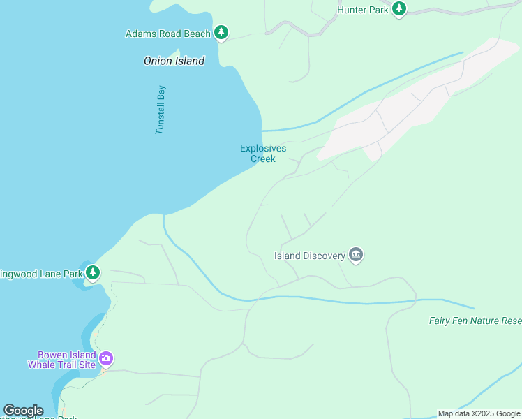 map of restaurants, bars, coffee shops, grocery stores, and more near 1675 Whitesails Drive in Bowen Island