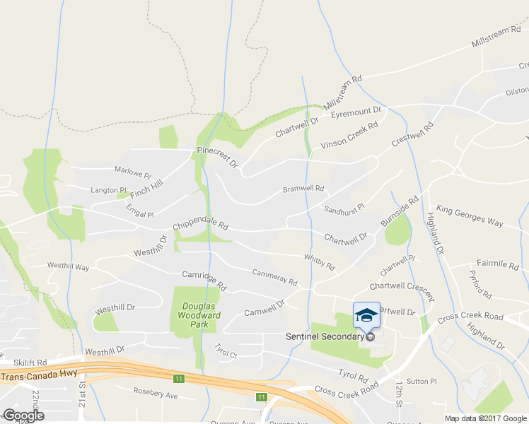 map of restaurants, bars, coffee shops, grocery stores, and more near 1438 Bramwell Road in West Vancouver