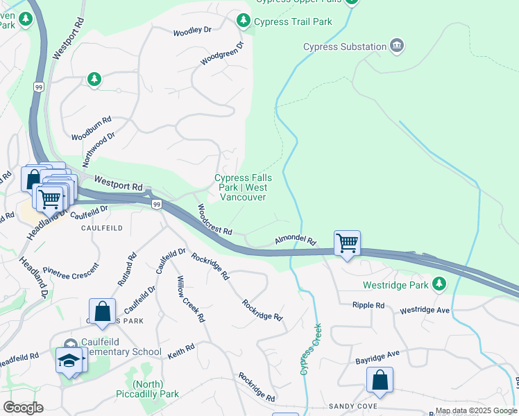 map of restaurants, bars, coffee shops, grocery stores, and more near in Vancouver