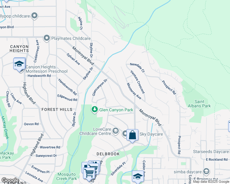 map of restaurants, bars, coffee shops, grocery stores, and more near 528 Greenway Avenue in North Vancouver