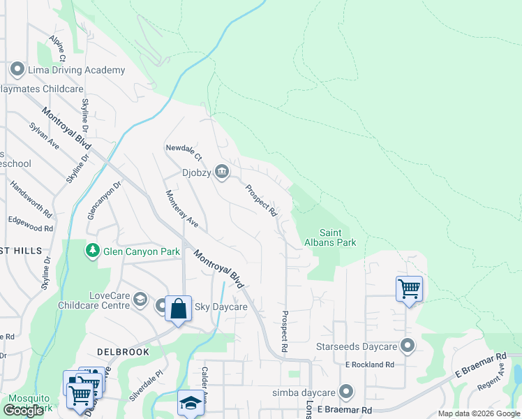 map of restaurants, bars, coffee shops, grocery stores, and more near 212 Newdale Court in North Vancouver