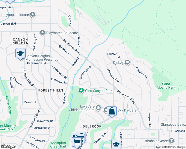 map of restaurants, bars, coffee shops, grocery stores, and more near 555 Greenway Avenue in North Vancouver