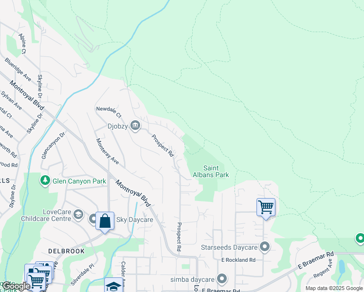 map of restaurants, bars, coffee shops, grocery stores, and more near 187 Rondoval Crescent in North Vancouver