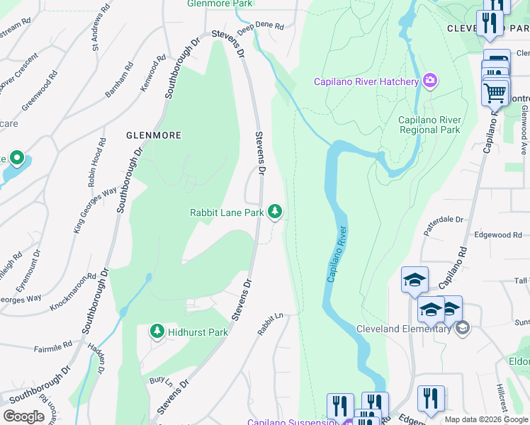 map of restaurants, bars, coffee shops, grocery stores, and more near 236 Stevens Drive in West Vancouver