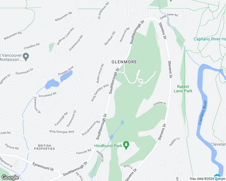 map of restaurants, bars, coffee shops, grocery stores, and more near 460 Southborough Drive in West Vancouver