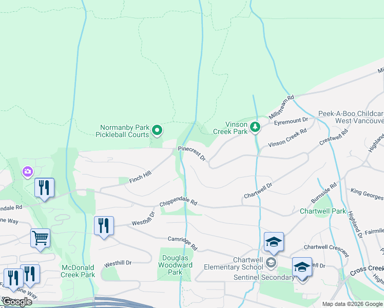 map of restaurants, bars, coffee shops, grocery stores, and more near in Vancouver