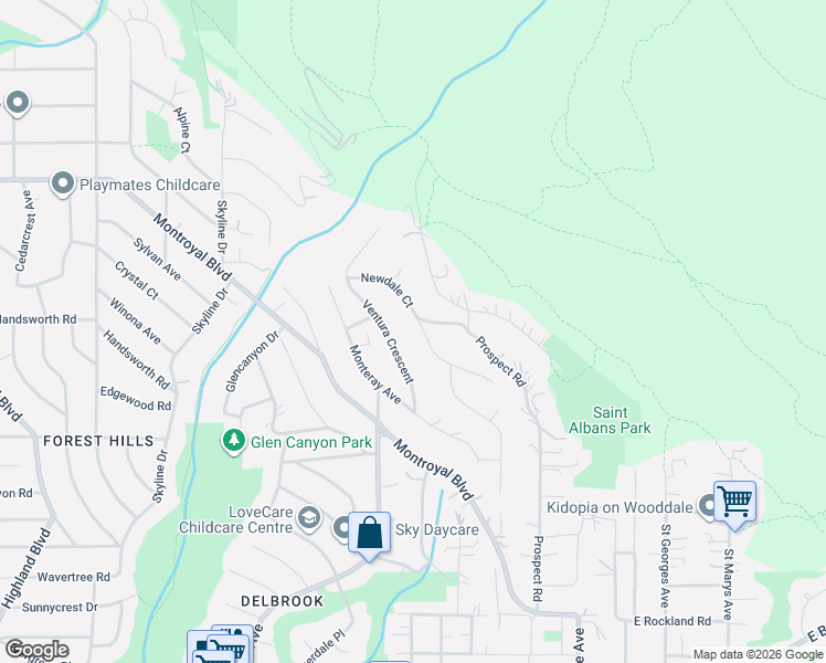 map of restaurants, bars, coffee shops, grocery stores, and more near 353 Newdale Court in North Vancouver