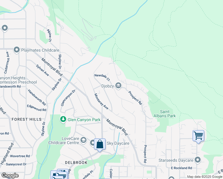 map of restaurants, bars, coffee shops, grocery stores, and more near 353 Newdale Court in North Vancouver