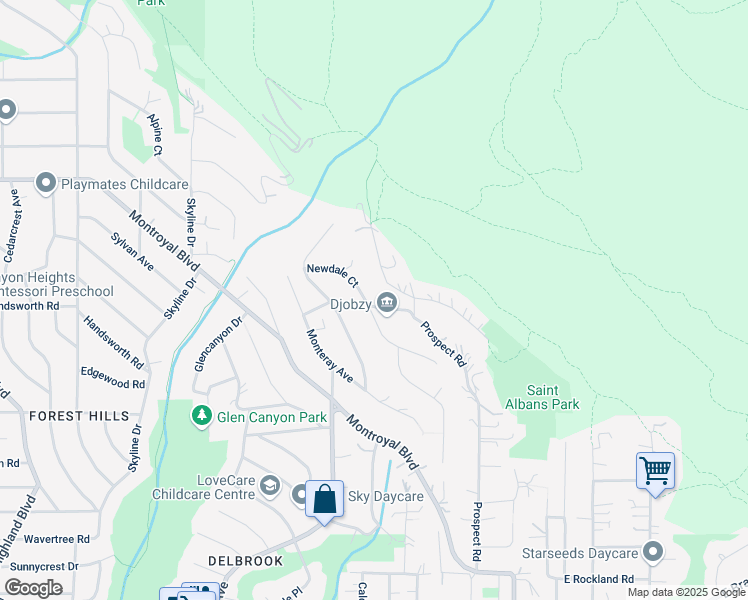 map of restaurants, bars, coffee shops, grocery stores, and more near 362 Newdale Court in North Vancouver