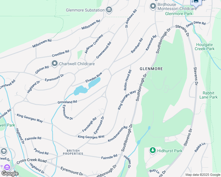 map of restaurants, bars, coffee shops, grocery stores, and more near 890 Kenwood Road in West Vancouver