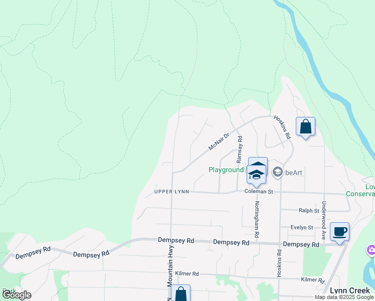map of restaurants, bars, coffee shops, grocery stores, and more near 4649 Tourney Road in North Vancouver