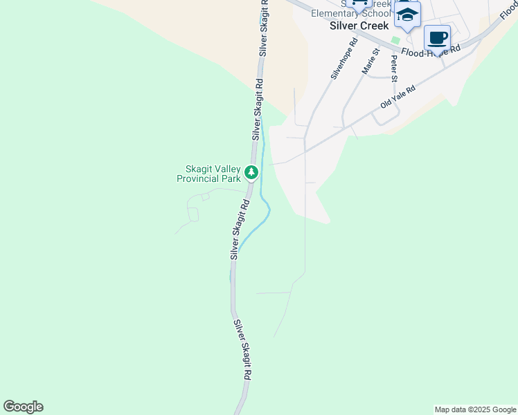 map of restaurants, bars, coffee shops, grocery stores, and more near 19505 Silverhope Road in Hope