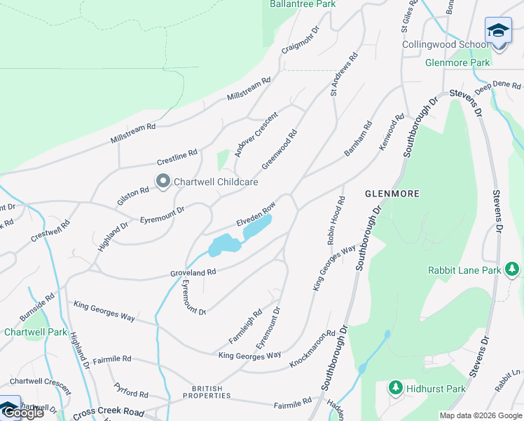 map of restaurants, bars, coffee shops, grocery stores, and more near 895 Elveden Row in West Vancouver