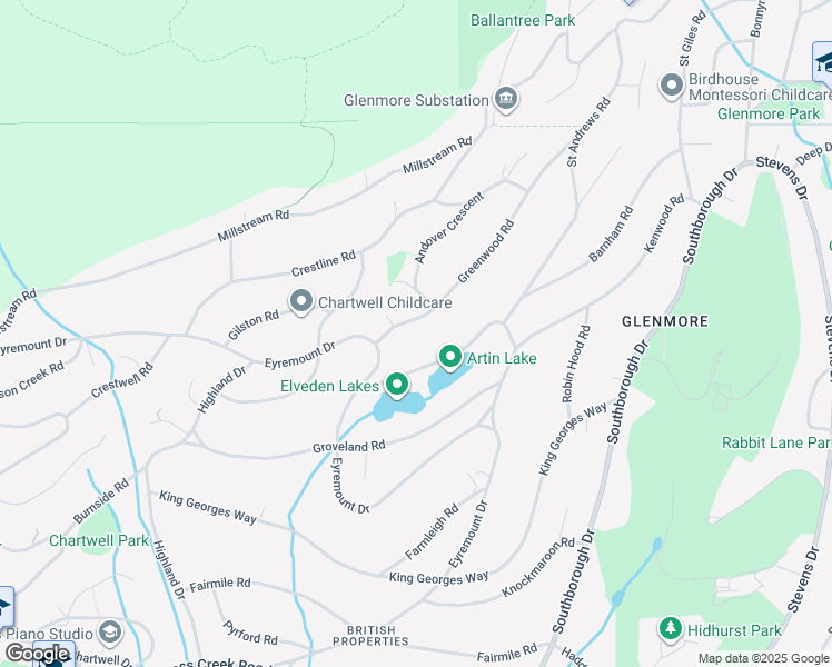 map of restaurants, bars, coffee shops, grocery stores, and more near 950 Greenwood Road in West Vancouver