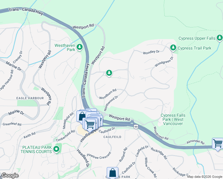 map of restaurants, bars, coffee shops, grocery stores, and more near in Vancouver