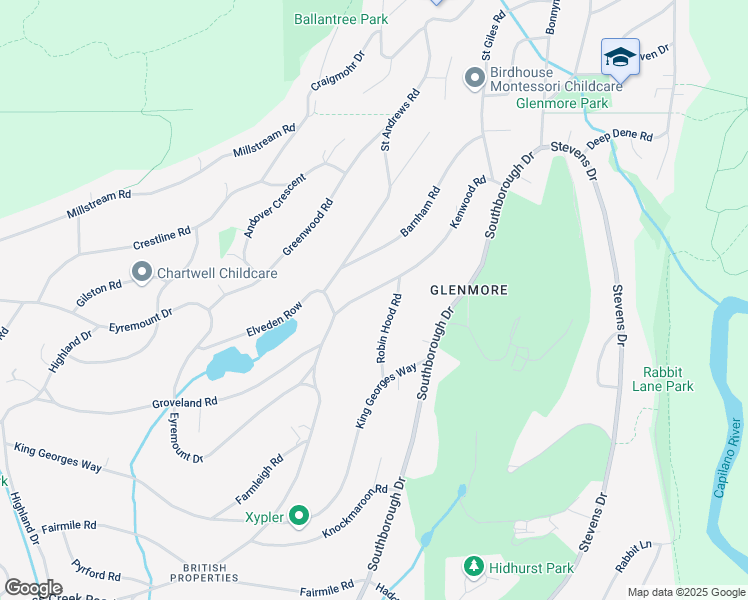 map of restaurants, bars, coffee shops, grocery stores, and more near in Vancouver