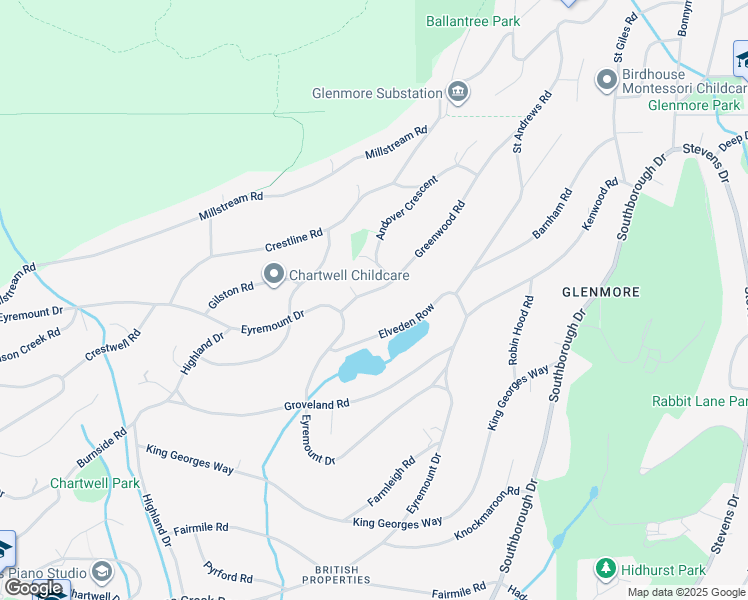 map of restaurants, bars, coffee shops, grocery stores, and more near 950 Greenwood Road in West Vancouver