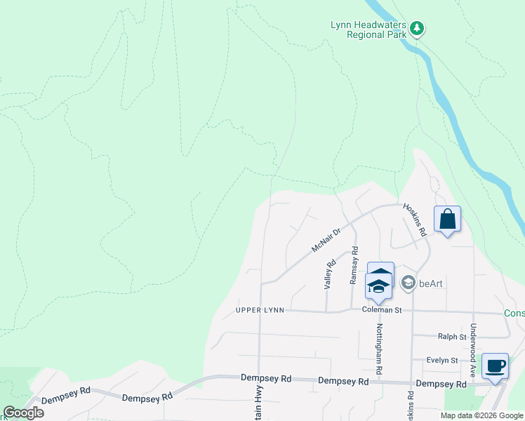 map of restaurants, bars, coffee shops, grocery stores, and more near 4759 Mountain Highway in North Vancouver
