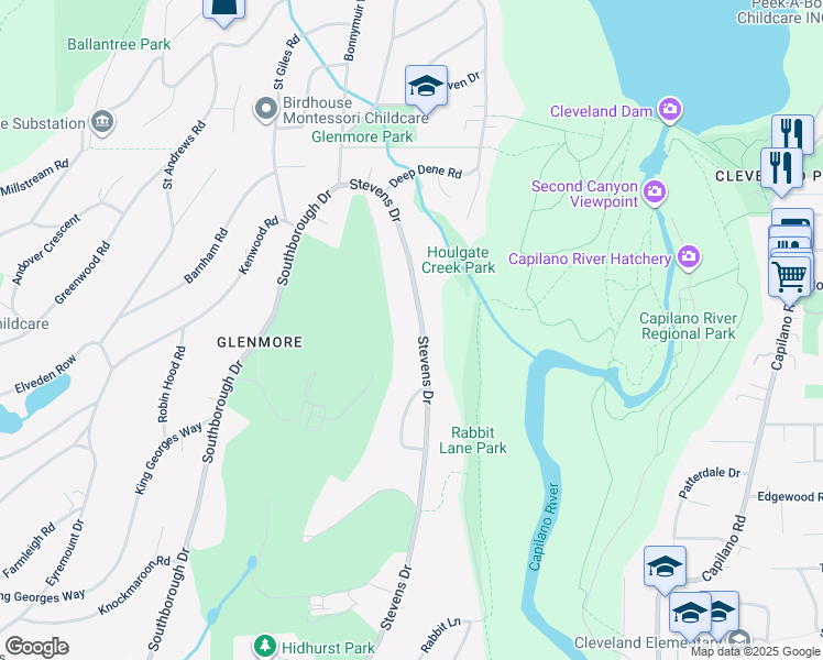 map of restaurants, bars, coffee shops, grocery stores, and more near 171 Stevens Drive in West Vancouver