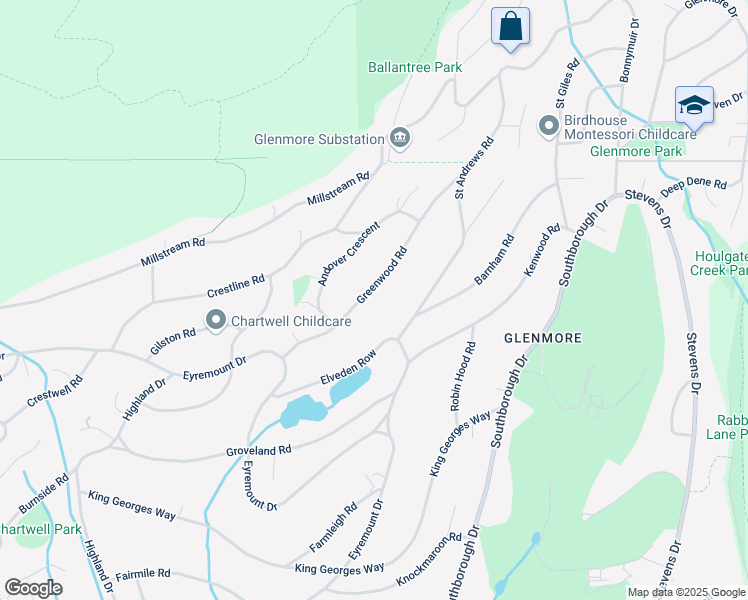 map of restaurants, bars, coffee shops, grocery stores, and more near 780 Greenwood Road in West Vancouver