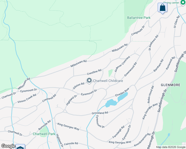 map of restaurants, bars, coffee shops, grocery stores, and more near in West Vancouver