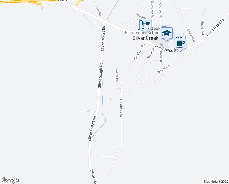 map of restaurants, bars, coffee shops, grocery stores, and more near 63605 Old Yale Road in Hope