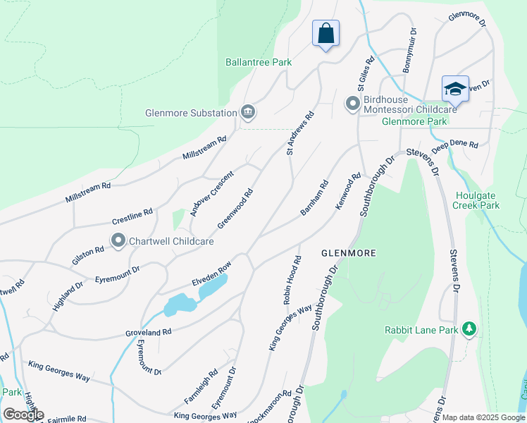 map of restaurants, bars, coffee shops, grocery stores, and more near 705 Saint Andrews Road in West Vancouver