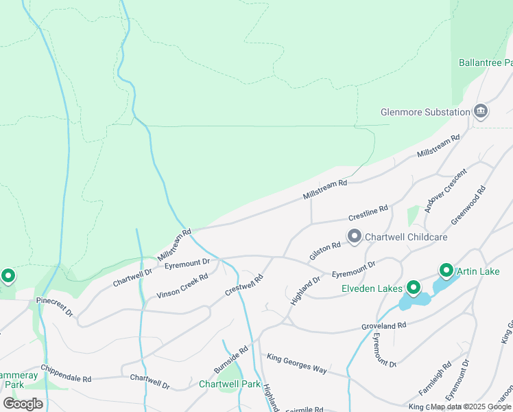 map of restaurants, bars, coffee shops, grocery stores, and more near 1143 Millstream Road in West Vancouver