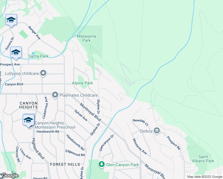 map of restaurants, bars, coffee shops, grocery stores, and more near 4828 Skyline Drive in North Vancouver