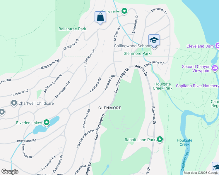 map of restaurants, bars, coffee shops, grocery stores, and more near in Vancouver