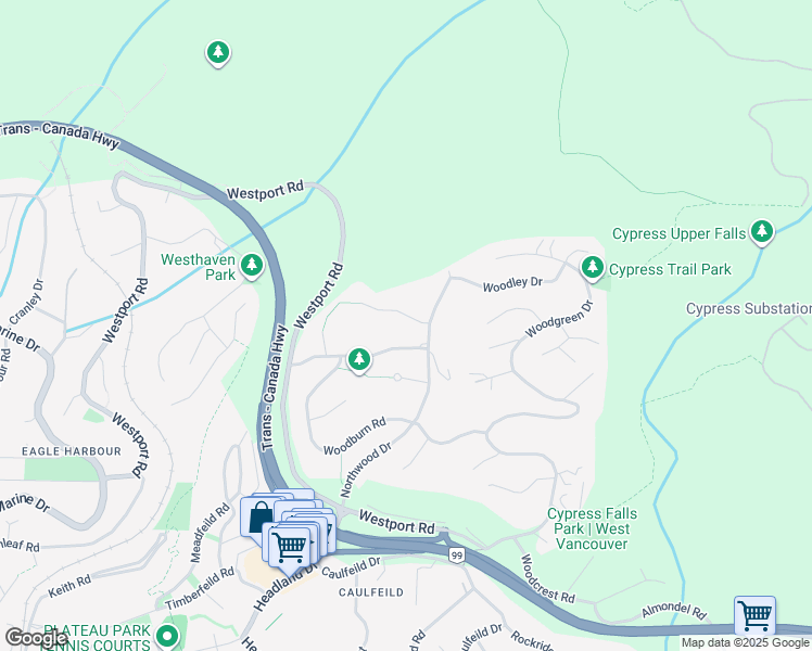 map of restaurants, bars, coffee shops, grocery stores, and more near in Vancouver