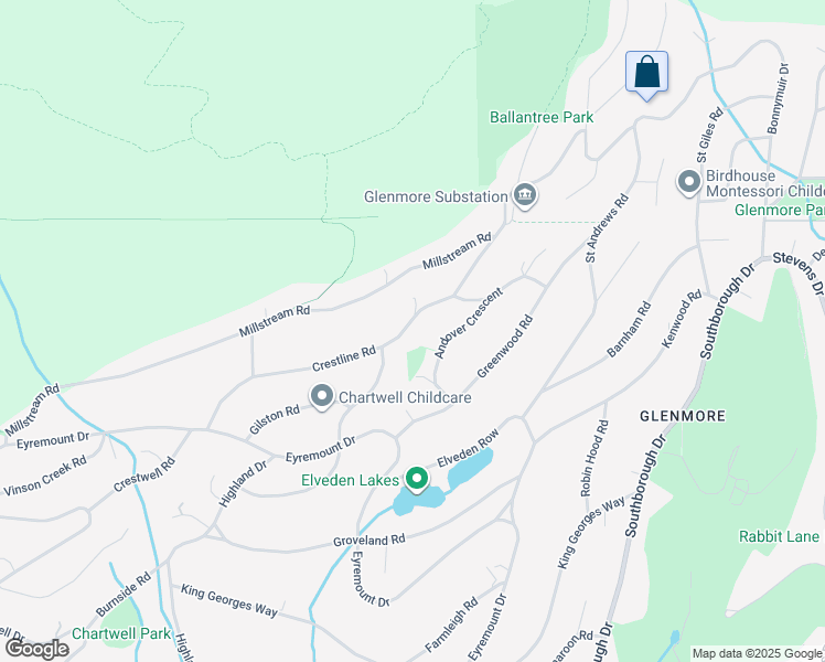 map of restaurants, bars, coffee shops, grocery stores, and more near 1070 Crestline Road in West Vancouver