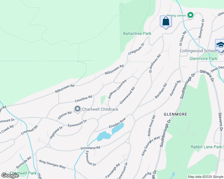 map of restaurants, bars, coffee shops, grocery stores, and more near in West Vancouver