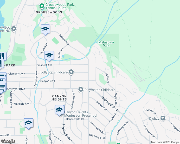 map of restaurants, bars, coffee shops, grocery stores, and more near in North Vancouver