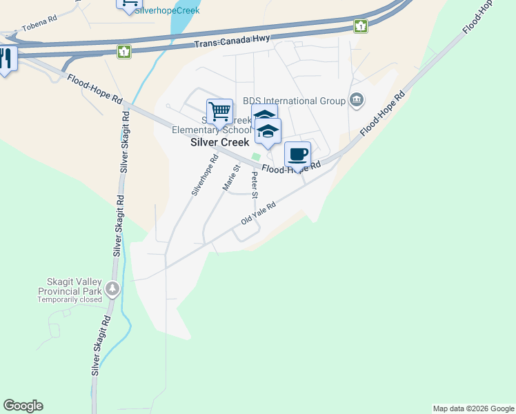map of restaurants, bars, coffee shops, grocery stores, and more near 63820 Yvonne Avenue in Hope