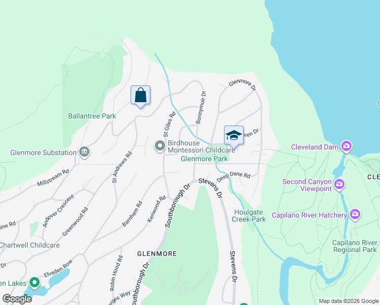 map of restaurants, bars, coffee shops, grocery stores, and more near 111 Bonnymuir Drive in West Vancouver