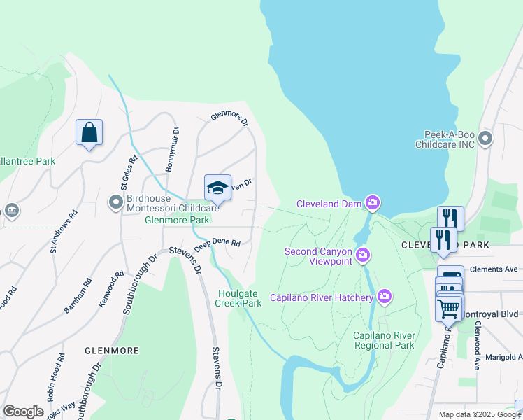 map of restaurants, bars, coffee shops, grocery stores, and more near 19 Glenmore Drive in West Vancouver