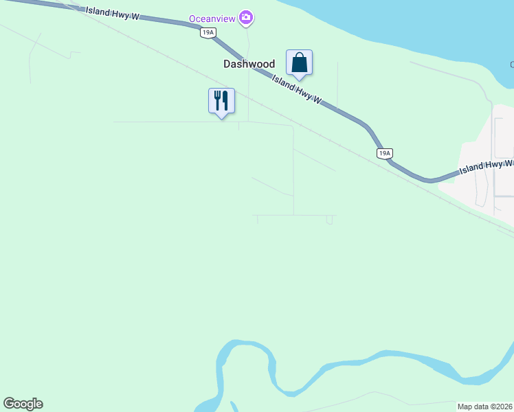 map of restaurants, bars, coffee shops, grocery stores, and more near 1521 Memory Lane in Qualicum Beach