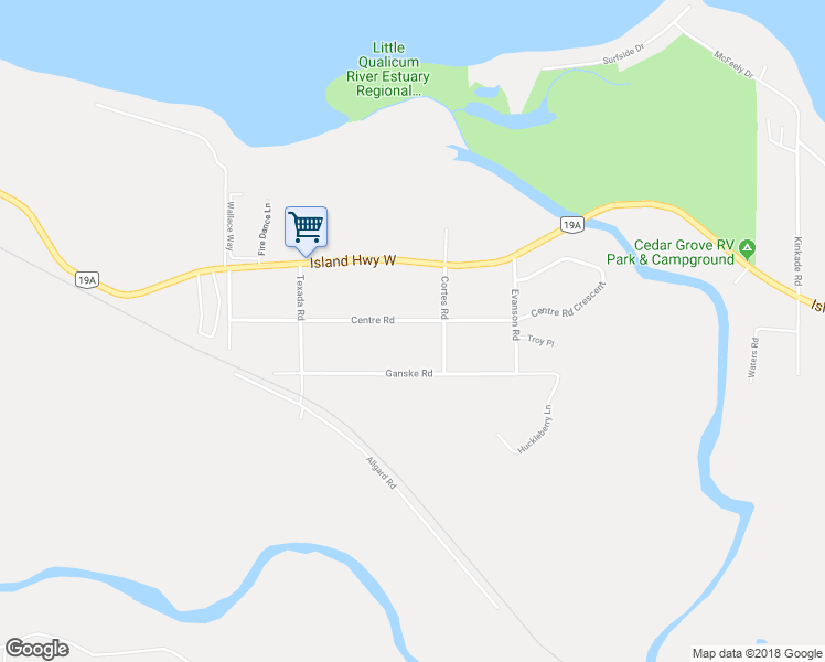 map of restaurants, bars, coffee shops, grocery stores, and more near 1178 Centre Road in Qualicum Beach