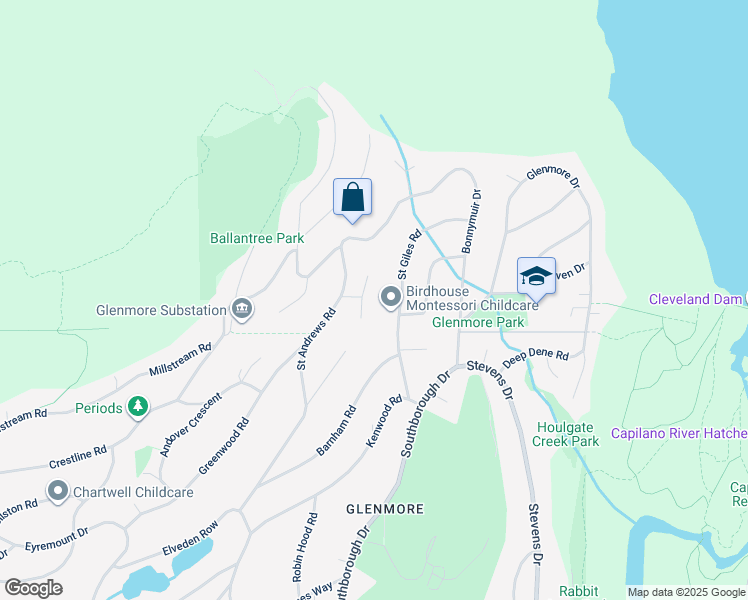 map of restaurants, bars, coffee shops, grocery stores, and more near in Vancouver