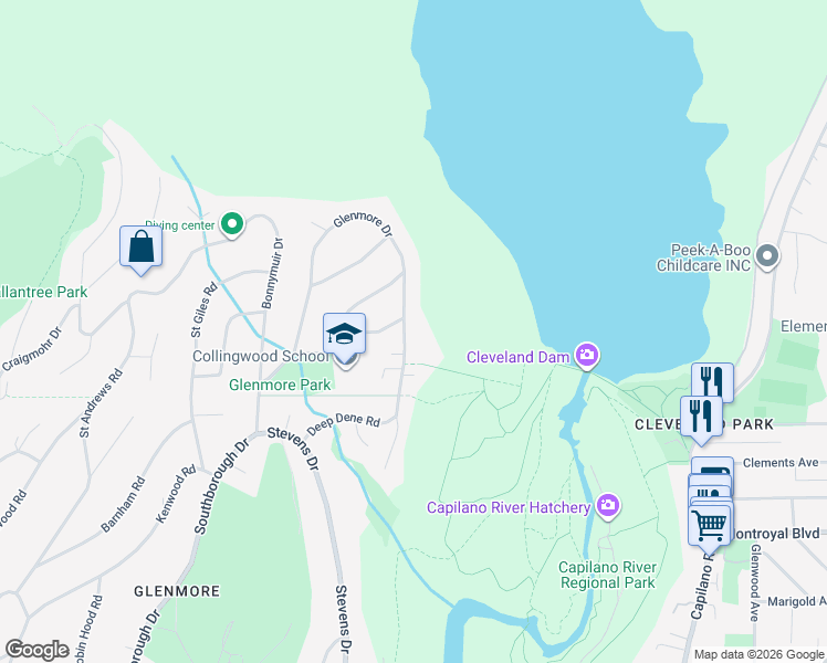 map of restaurants, bars, coffee shops, grocery stores, and more near 31 Glenmore Drive in West Vancouver