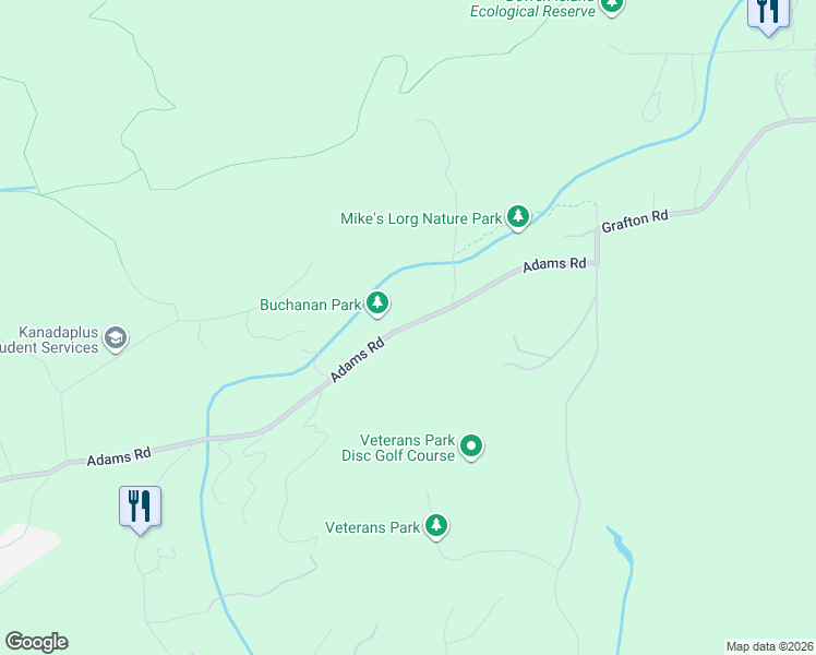 map of restaurants, bars, coffee shops, grocery stores, and more near 1245 Adams Road in Bowen Island