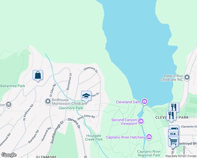 map of restaurants, bars, coffee shops, grocery stores, and more near 50 Glenmore Drive in West Vancouver