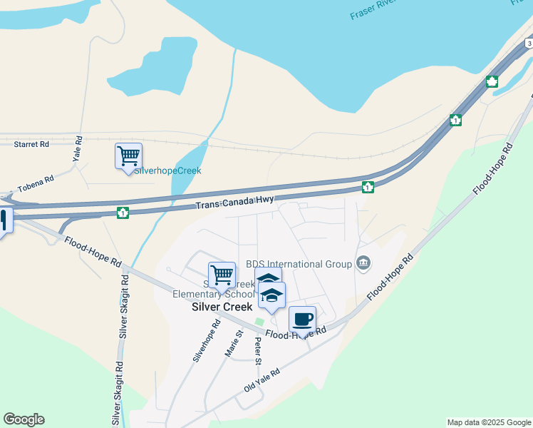map of restaurants, bars, coffee shops, grocery stores, and more near 63866 Beech Avenue in Hope