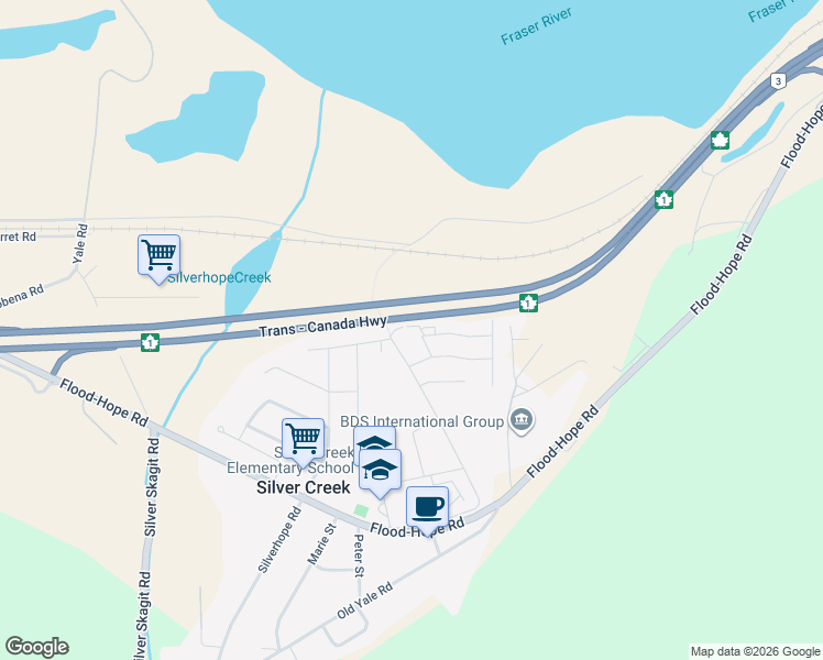 map of restaurants, bars, coffee shops, grocery stores, and more near 20148 Beacon Road in Hope