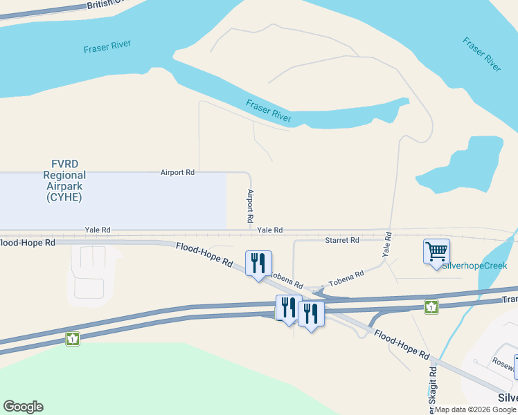 map of restaurants, bars, coffee shops, grocery stores, and more near 63155 Yale Road in Hope