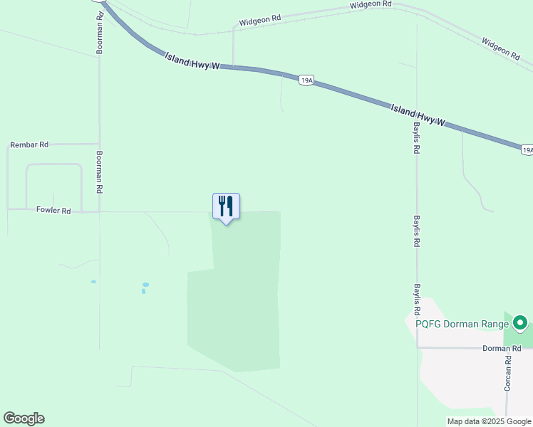map of restaurants, bars, coffee shops, grocery stores, and more near 2250 Fowler Road in Qualicum Beach