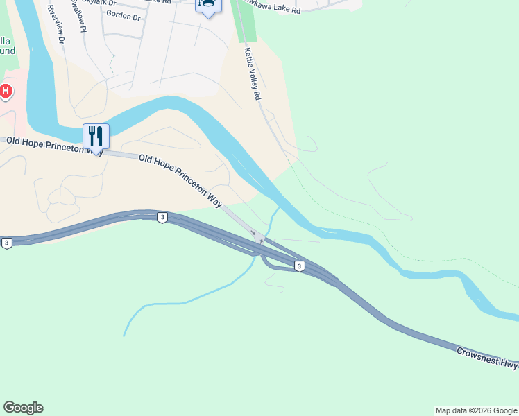map of restaurants, bars, coffee shops, grocery stores, and more near 275 Forrest Crescent in Hope