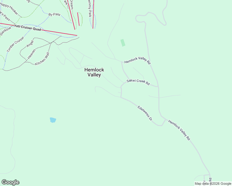 map of restaurants, bars, coffee shops, grocery stores, and more near 20668 Edelweiss Drive in Agassiz