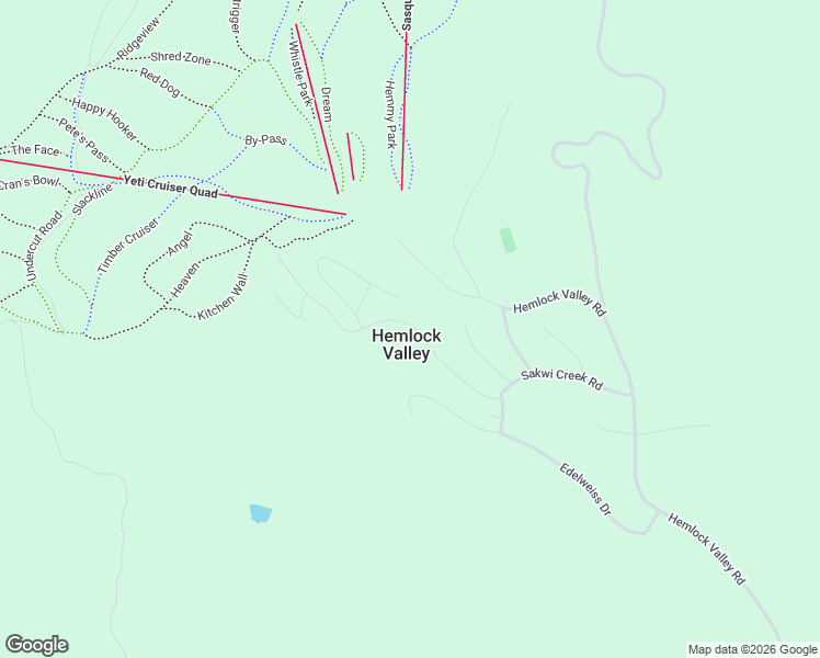 map of restaurants, bars, coffee shops, grocery stores, and more near 20817 Sakwi Creek Road in Hemlock Valley